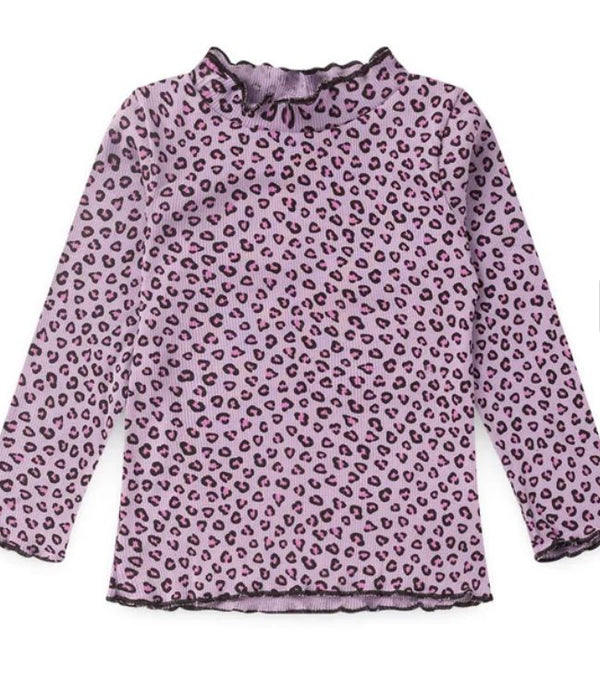 Blusa Infantil Menina Manga Longa Animal Print Ribana Canelada